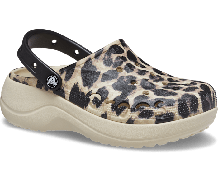Leopard print sale crocs women's shoes