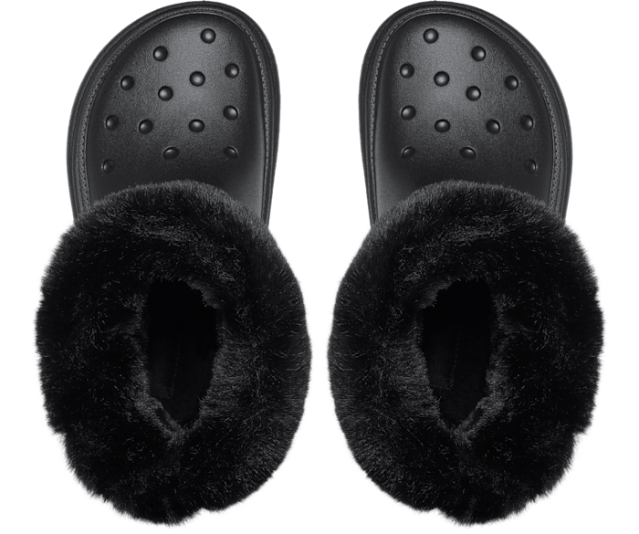 Luxe fur crocs clearance