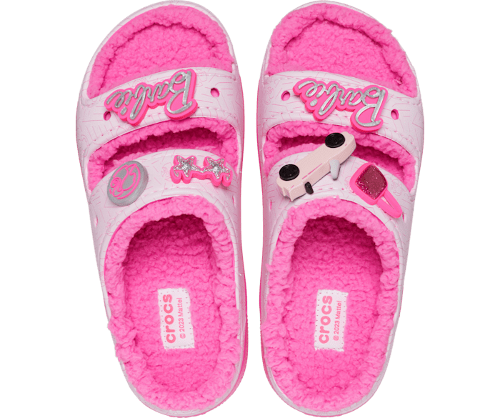 Crocs slippers pink discount