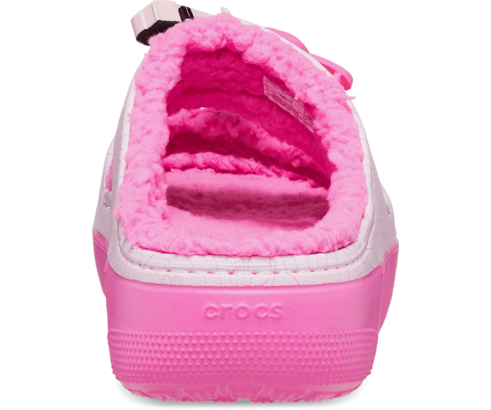 Pink camo crocs with fur best sale
