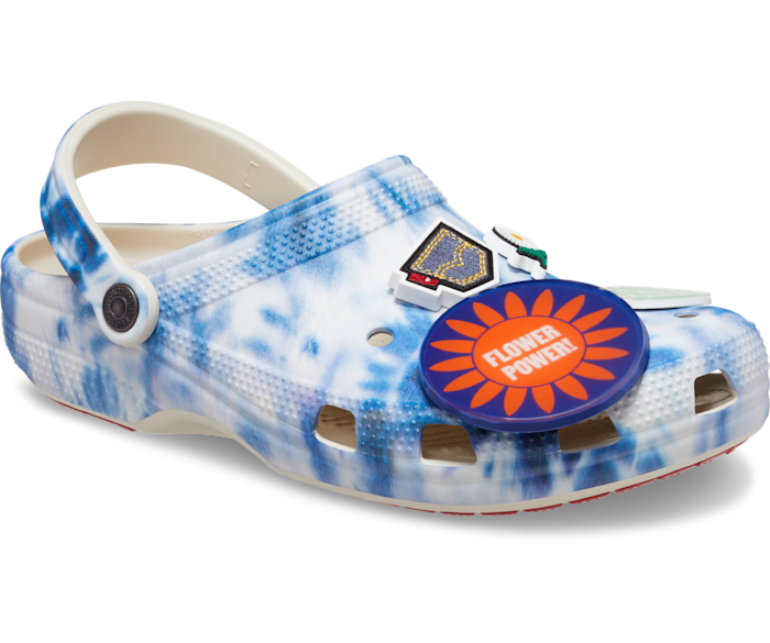 White flower crocs discount