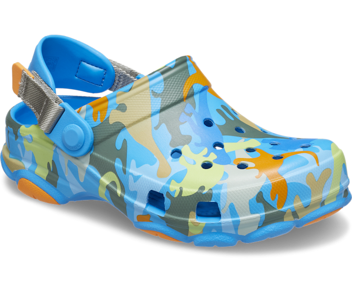 Blue cheap camo crocs