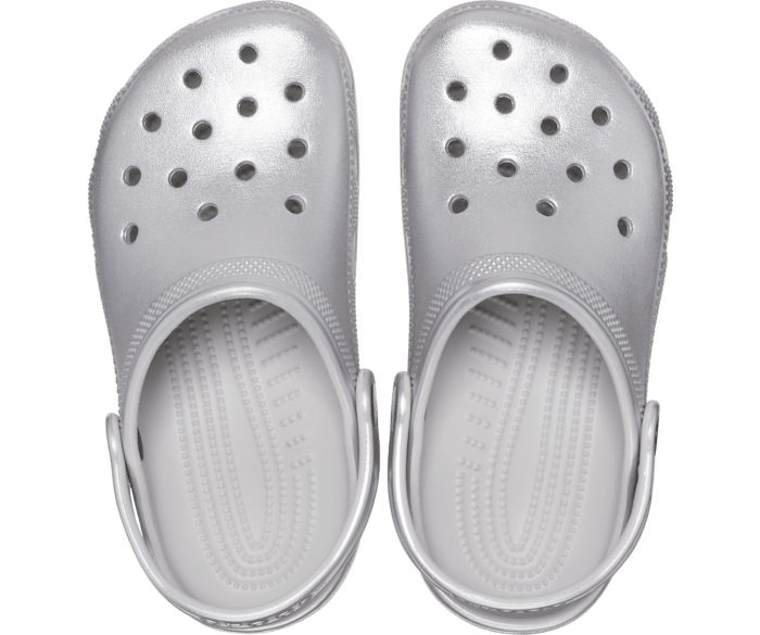 White and on sale gray crocs