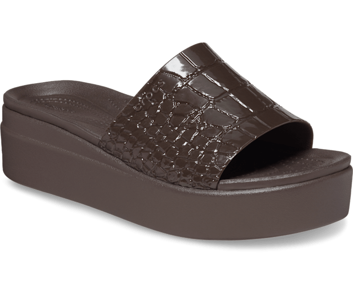 Brooklyn Croco Shine Slide