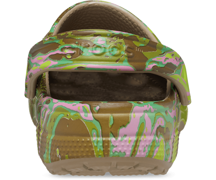 Pink camouflage top crocs
