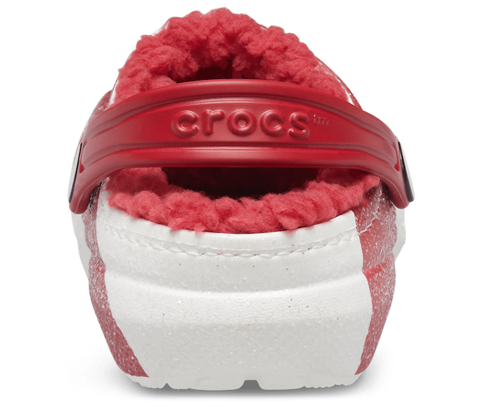 Fuzzy red crocs deals