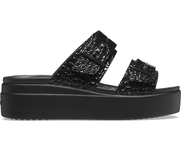 Brooklyn Croco Shine Buckle Crocs
