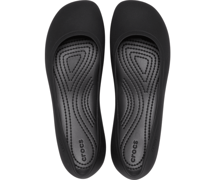 Black flat crocs new arrivals