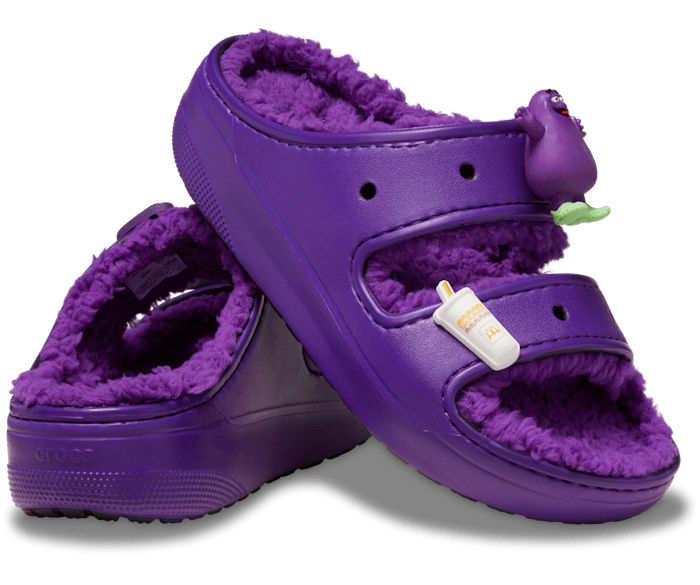 Crocs purple sandals sales