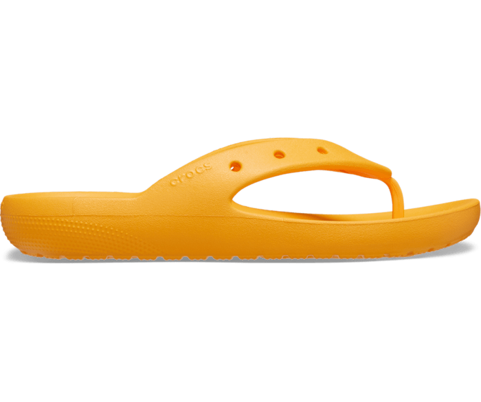 Crocs orange new arrivals flip flops