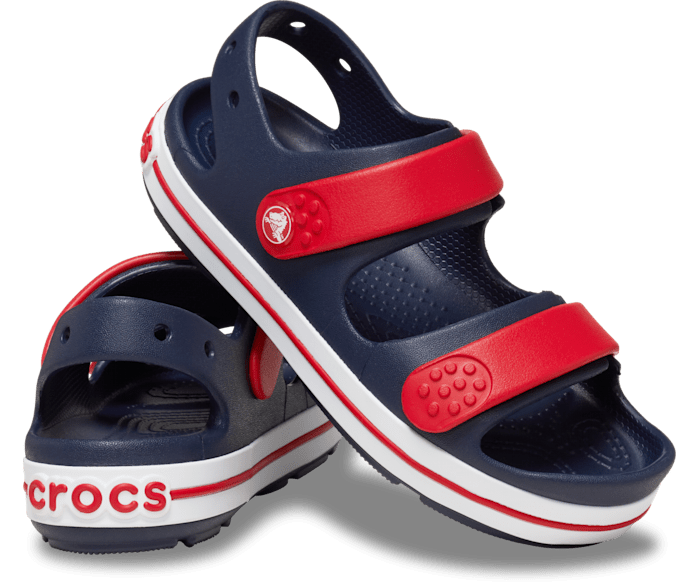 Crocs Toddler Crocband Cruiser Sandal Navy Varsity Red C10