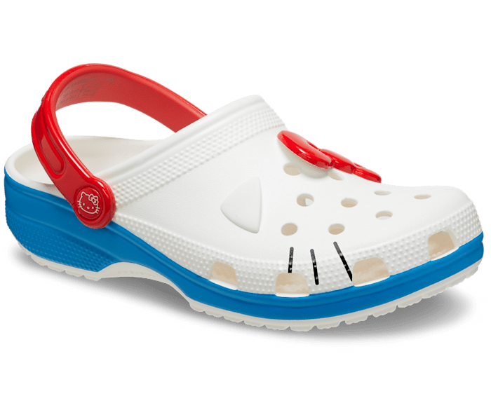 Red and white crocs store
