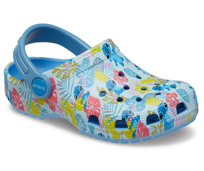 Disney Stitch Crocs Classic Clog Baby Toddler Oxygen Blue Size 4