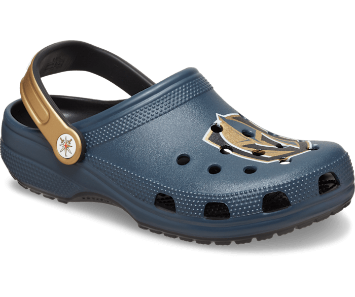 Gold crocs shop