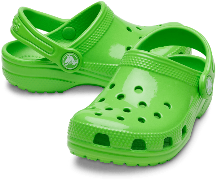 Light green shop crocs