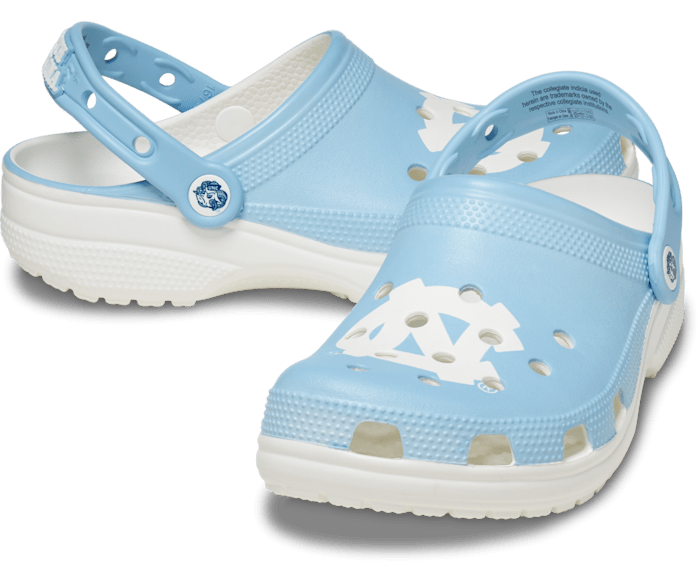 Crocs University of North Carolina Classic Clog White W11 M9