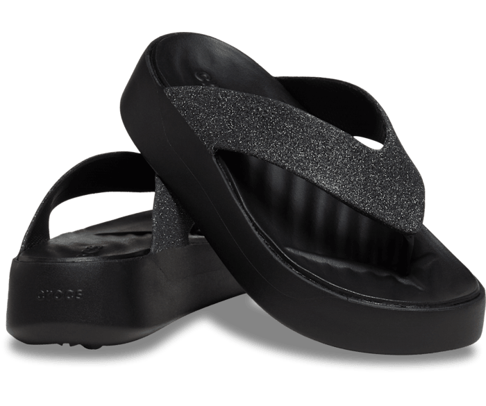 Crocs sparkle flip flops top