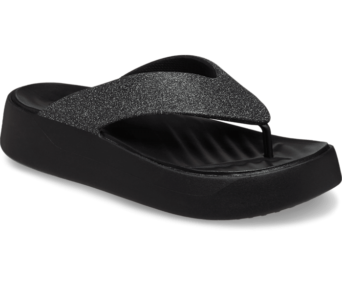 Crocs sparkle flip flops discount