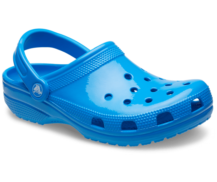 Neon sales blue crocs