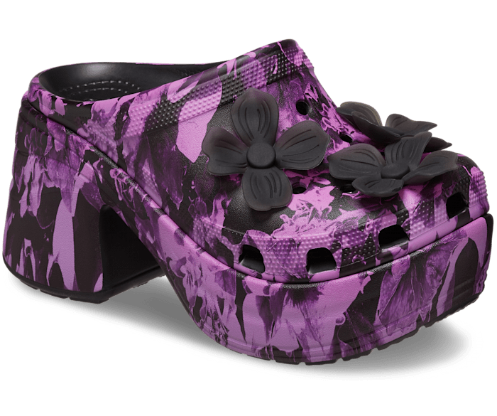 Floral crocs best sale