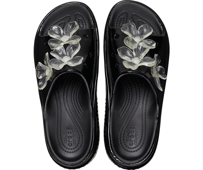 Flowered crocs cheap