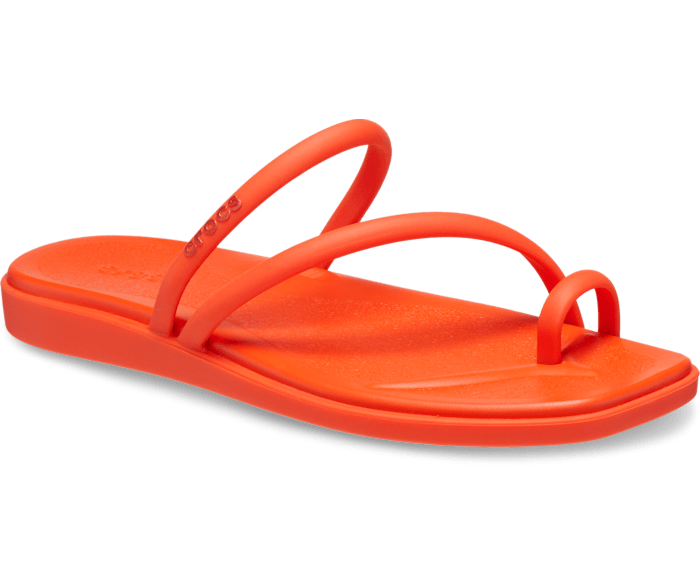 Crocs Women s Miami Toe Loop Sandal Lava W9