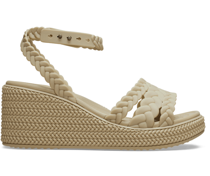Brooklyn Woven Ankle Strap Wedge Crocs