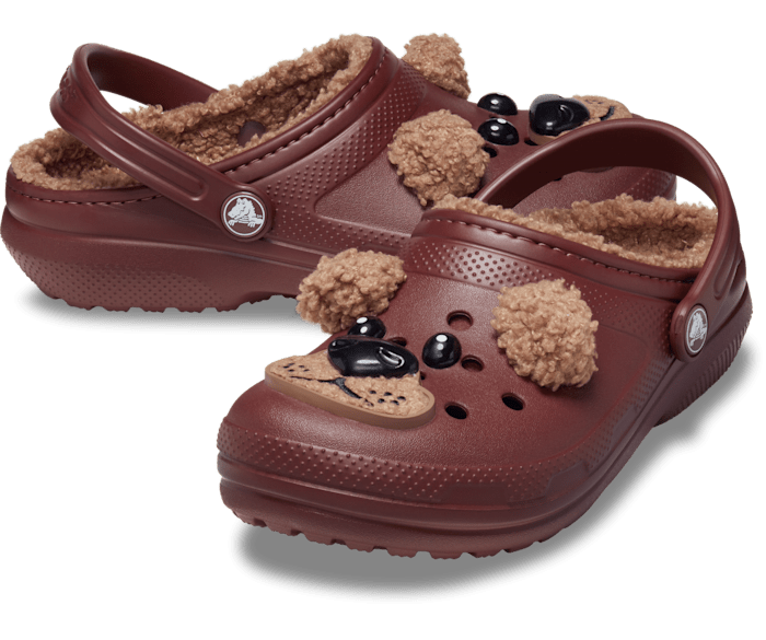 Toddler Classic Lined I AM Brown Bear Clog