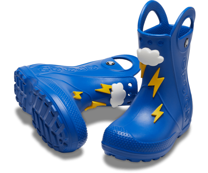 Crocs Kids Handle It Lightning Bolt Rain Boot Blue Bolt C6