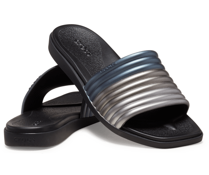 Crocs metallic slide cheap