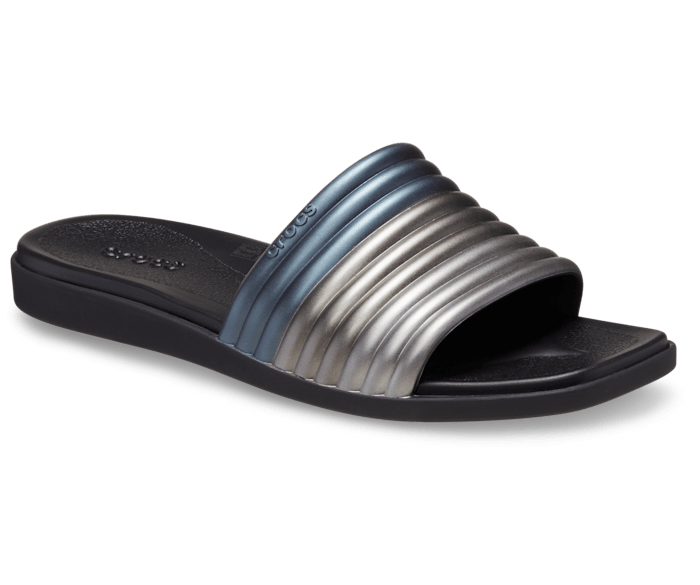 Crocs metallic slide store