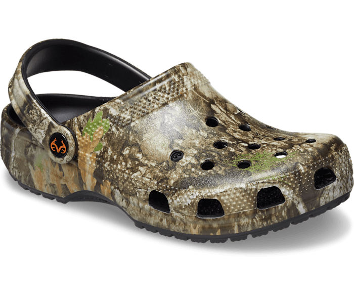 Fur lined camouflage crocs store