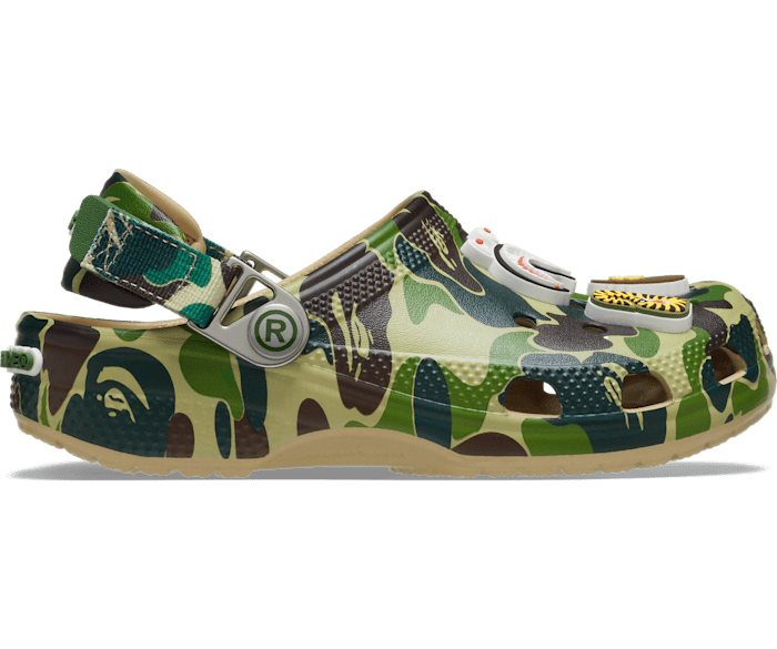 BAPE CROCS CLOG 迷彩柄 サボ・クロッグサンダル キッズ 19cm
