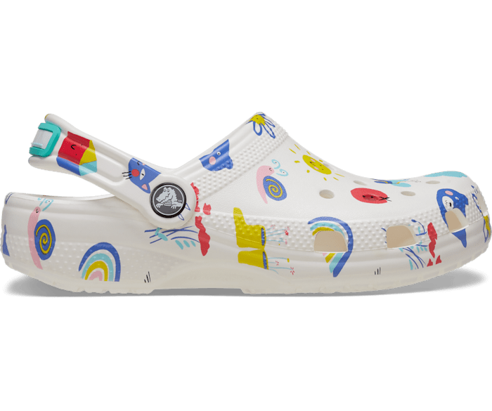 Graphic clog crocs on sale