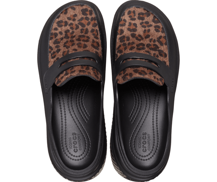 Stomp Leopard Loafer Crocs