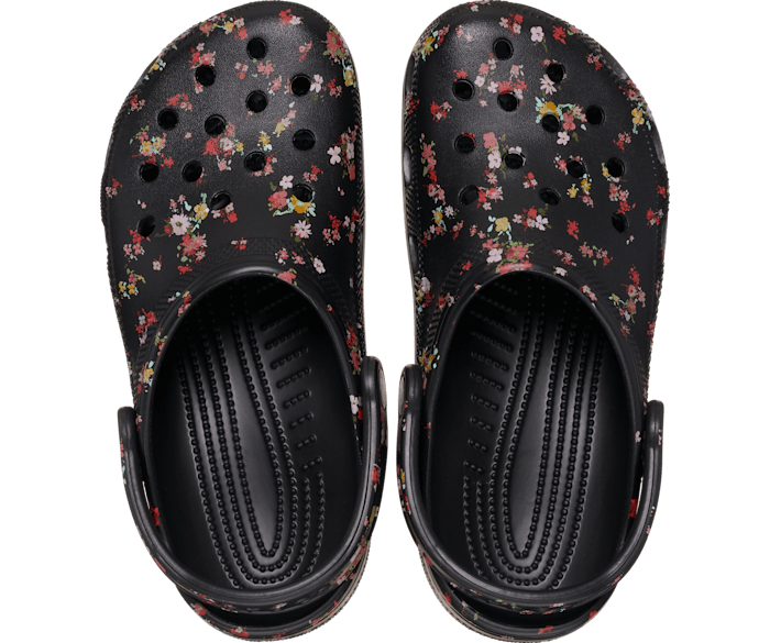 Crocs with flowers clearance
