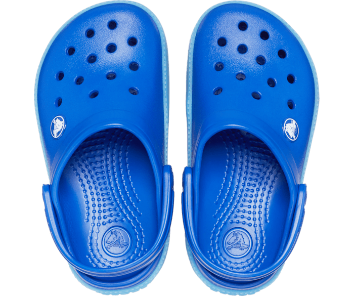 Crocs Toddler Crocband Chevron Lights Clog Blue Bolt Venetian Blue C6