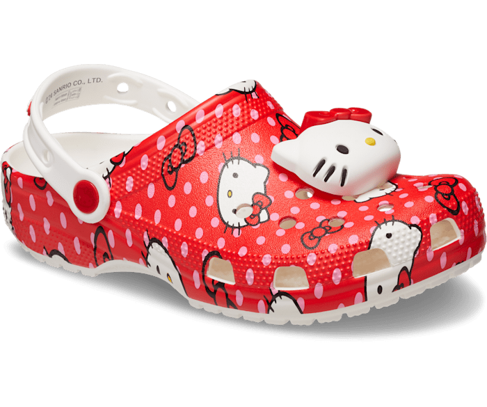 Crocs Hello Kitty Red Classic Clog Multi W10 M8