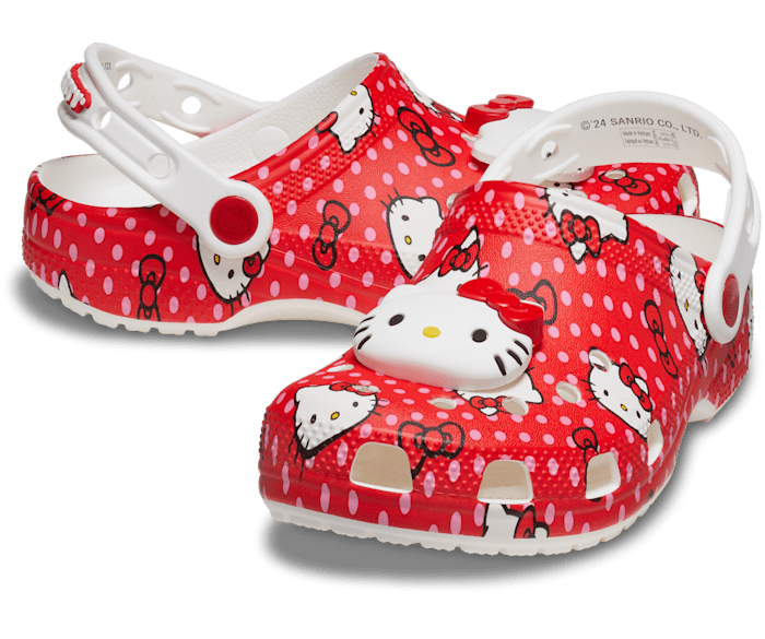 Crocs Toddler Hello Kitty Red Classic Clog Red