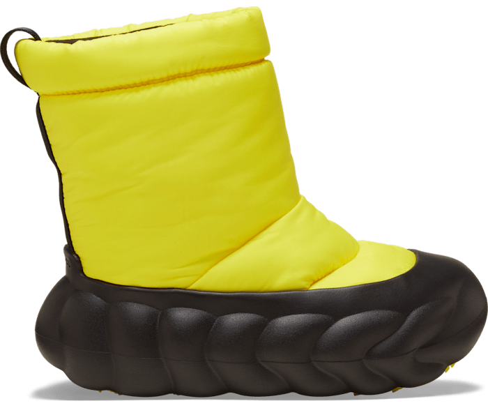 Yellow duofold winter crocs