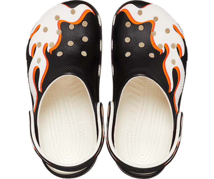 Kids Classic Glow in the dark Flames Clog Crocs