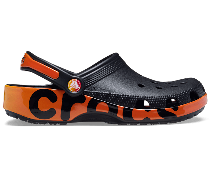 Crocs with the word crocs on the side online
