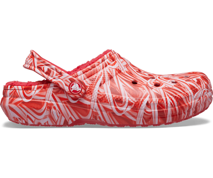 Classic Lined Candy Cane Clog