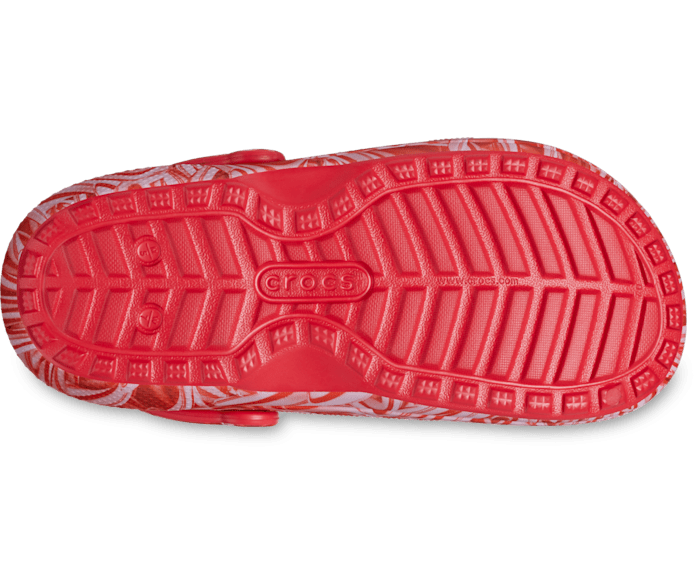Classic Lined Candy Cane Clog Crocs