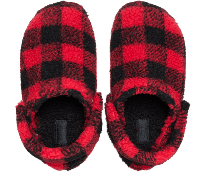 Red and black slippers store