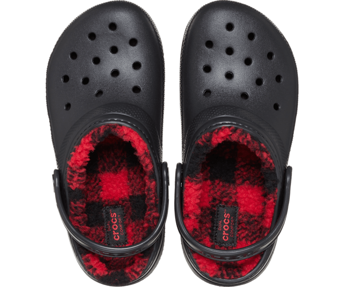 Classic lined crocs sales