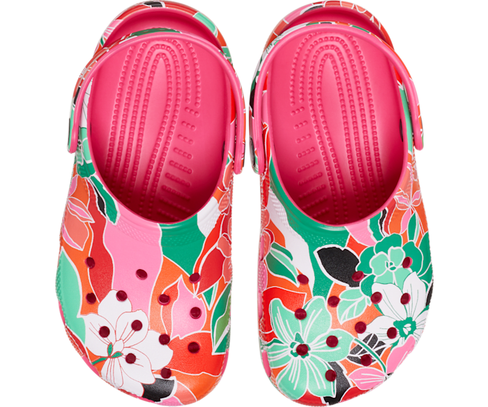 Kids Classic Woodcut Floral Clog Crocs