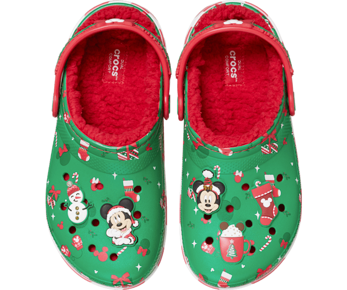 Kids Mickey Mouse Holiday Lined Clog Crocs