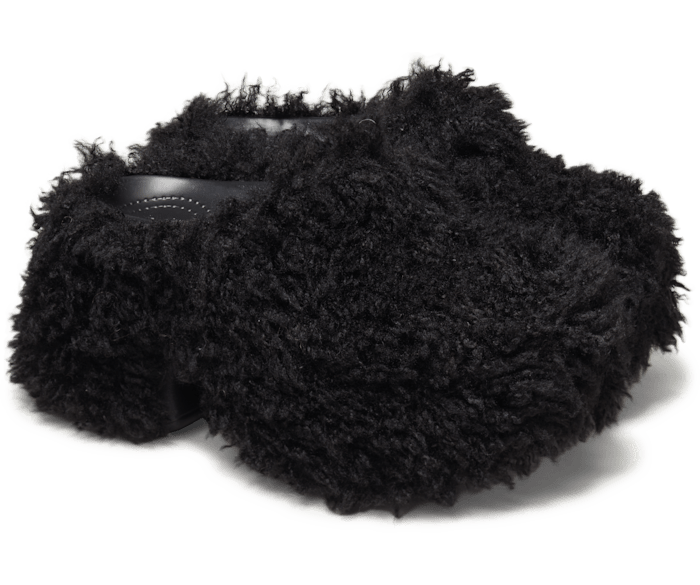 Crocs Siren Shaggy Fur Clog Black W6 M4