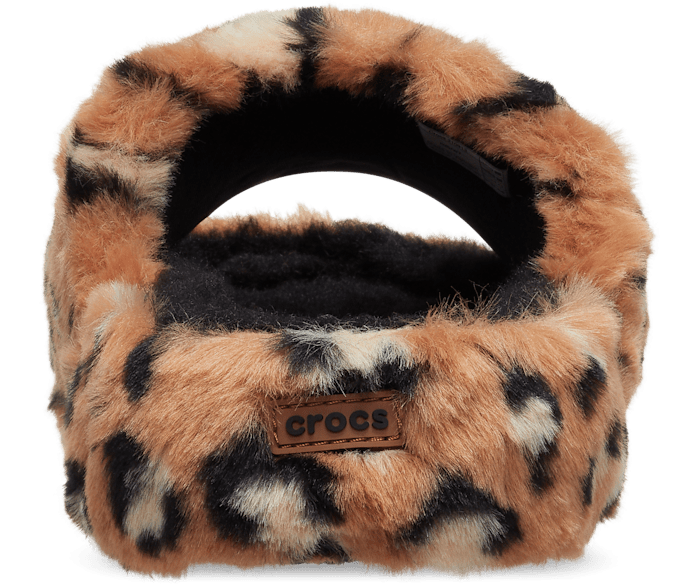 Classic Leopard Fur Slide Crocs